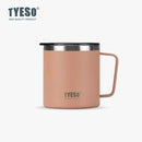 Axyaa Stainless Steel Coffee Mug with Visual Lid - Minimalist Design & Portable