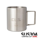 Axyaa 320ml Stainless Steel Double Layer Water Cup for Home, Outdoor, Camping