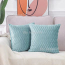 Axyaa Soft Solid Color Cushion Cover Set Luxury Home Decor Sofa Seat Pillow Case