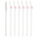 Axyaa Glass Straws: Reusable Transparent Drinking Straws for Tea, Coffee, and Cocktails