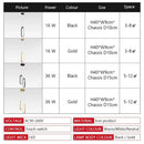 Axyaa Elliptical LED Pendant Light – Modern Gold Black Minimalist Design
