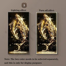 Axyaa LED Whale Mural Lamp: Modern Luxury Home Wall Art Vertical Light