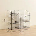 Axyaa Cosmetic Storage Box: Makeup Organizer with Drawers & Lipstick Holder