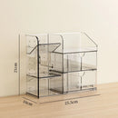Axyaa Cosmetic Storage Box: Makeup Organizer with Drawers & Lipstick Holder