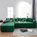 Axyaa Solid Color Waterproof Sofa Cover, Elastic Fabric, Full Bag Design