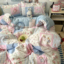 Axyaa Soft Skin-friendly Bedding Set with Duvet Cover, Bedsheet, Pillowcases