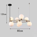 Axyaa Modern LED Chandeliers: Stylish Pendant Lights for Living and Dining Rooms