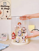 Axyaa Rotating Display Case for Collectibles - Dustproof Showcase Stand