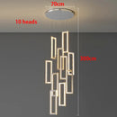 Axyaa Crystal Chandelier Stair Pendant Lamp Living Room Interior Lighting