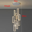 Axyaa Crystal Chandelier Stair Pendant Living Room Interior Lighting
