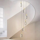 Axyaa Modern Chandelier Pendant Lights for Indoor Stair Lighting
