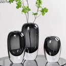 Modern Crystal Vase for Axyaa Home Decor Bouquets and Hydroponics