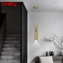Axyaa Brass Single Head Pendant Lights for Restaurant & Bar, Modern Loft Bedroom Chandeliers