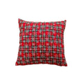 Axyaa Snowflake Red Pillowcase Cojines, Romantic Retro Design for Sofa, 30x50/45x45/50x50cm