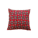Axyaa Snowflake Red Pillowcase Cojines, Romantic Retro Design for Sofa, 30x50/45x45/50x50cm