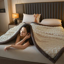 Axyaa Lamb Wool Throw Blanket Double Sided Queen Duvet Cover Bedspread