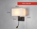 Axyaa LED Wall Lamp Modern Simple Bedroom Home Decor Scones Fixtures E27