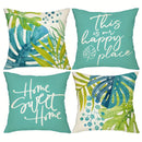 Axyaa Tropical Leaf Pattern Pillowcase, SWEET HOME Design, Room Decoration