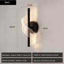 Axyaa Tricolor Acrylic LED Wall Sconces for Living Room & Hotel Hallway