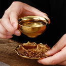 Axya Luxury 24k Gold Tea Set: Bone Teapot & Teacup Set