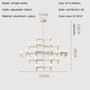 Axyaa Metal Pendant Chandelier: Modern Luxury G9 LED Lighting Fixture