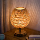 Axyaa Oriental Zen Bedside Lamp- Dimmable Tatami Table Light for Minimalist Ambiance