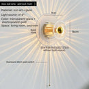 Axyaa Sunflower Glass Wall Sconce: Modern Retro Nordic Vintage Light