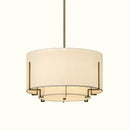 Axyaa Chinese Style Tea Room Pendant Light, Fabric Retro Ceiling Light for Living Room