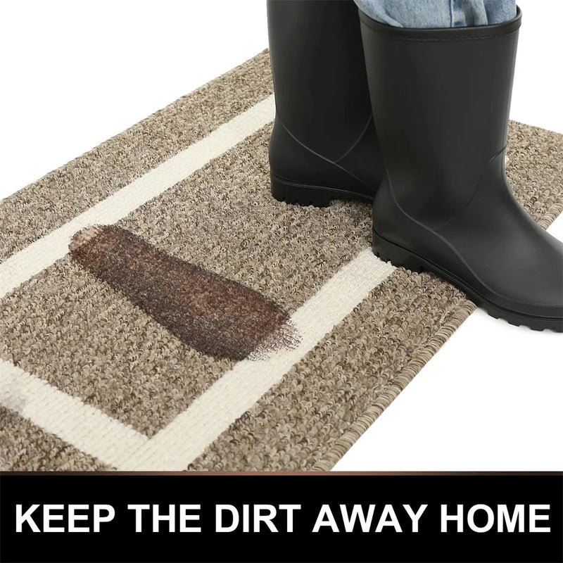Axyaa Soft Kitchen Rug Non-Slip Entrance Doormat Absorbent Outdoor Mat