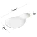 Axyaa Irregular Ceramic Dinner Plate for Restaurant Specialty Tableware