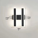 Axyaa Black LED Wall Sconce Modern Home Decor Lamp for Bedroom Living Room