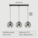 Axyaa Nordic LED Glass Pendent Lamp Modern Minimalist Restaurant Bar Exhibition
