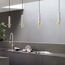 Axyaa Modern Marble Chandelier Terrazzo Cylindrical Spot Light for Restaurant and Bedroom