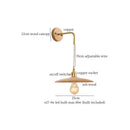 Axyaa Nordic Wood LED Wall Lamp with Pull Chain Switch