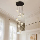 Axyaa Crystal Chandeliers: Modern Indoor LED Ceiling Lighting