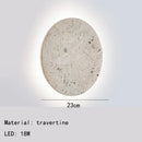 Axyaa Nordic Yellow Limestone Wall Lamp for Hallway Ambiance