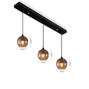 Axyaa Nordic Wood Grain LED Pendant Lamp, Modern Glass, Dining Room, Bedroom