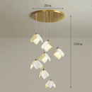 Axyaa Elegant Chandelier Pendant Lights for Dining Room and Salon