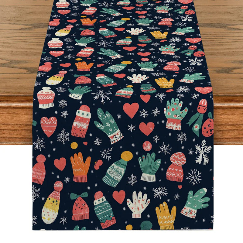 Axyaa Winter Collection Table Runner Holiday Decor Farmhouse Dining Wedding Party