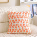 Embroidered Rabbit Plush Pillowcase by Axyaa: French Sweet Sofa Decor & Headboard Accent