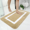 Axyaa Plush Bathroom Rug: Absorbent, Quick Dry, Non-Slip Floor Mat
