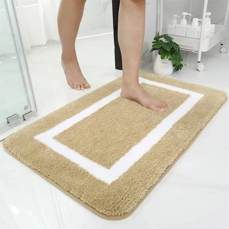 Axyaa Plush Bath Mat: Soft Non-Slip Rug for Bathroom, Bedroom, or Living Room