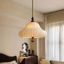 Axyaa Wabi Sabi Cloth Ceiling Chandelier for Bedroom - Retro Indoor Lighting Fixtures