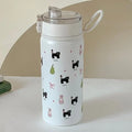 Axyaa Cute Cat Stainless Steel Insulated Thermos - Portable Leak-proof Drinkware