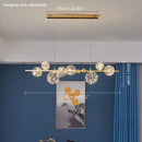 Axyaa Magic Bean LED Glass Chandelier for Romantic Lighting in Living Room or Bedroom