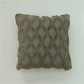 Axyaa Soft Gray Plush Pillow Cover 45x45cm Cozy Cushion Throw Home Decor