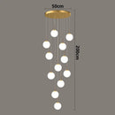 Axyaa Nordic Pendant Lights Indoor Chandelier for Dining Room Living Stair Lamp