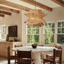 Axyaa Rattan Pendant Lamp: Handmade Southeast Countryside Chandelier