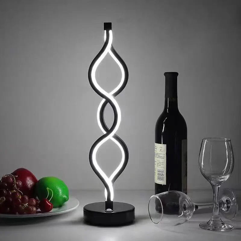 Axya LED Spiral Table Lamp for Home Decor