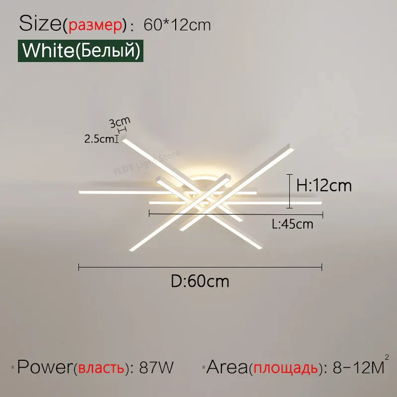 Nordic LED Ceiling Chandelier for Living Room Dining Bedroom - Axyaa